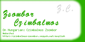zsombor czimbalmos business card